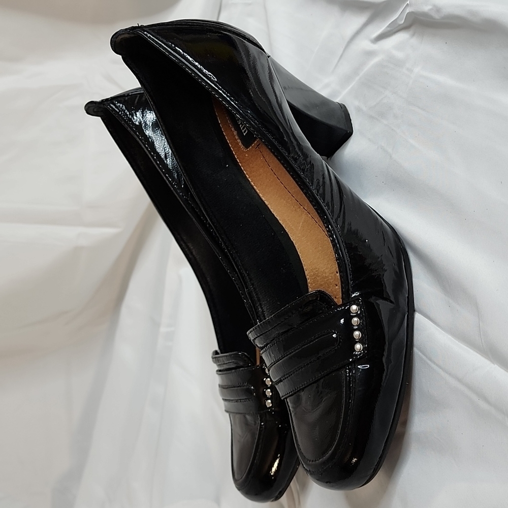 Clark Artisans Black Chunky Heel 9 or 9.5